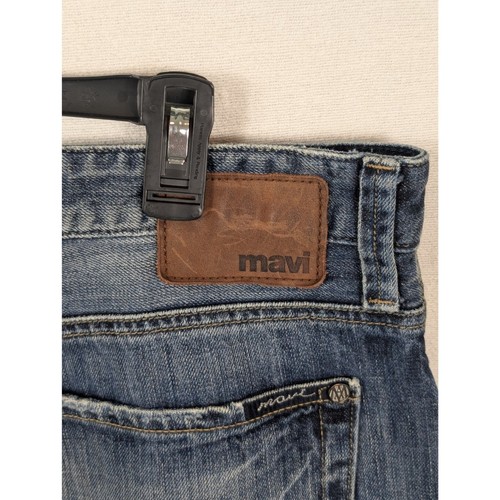 Mavi Matt Relaxed Straight Leg Embroidered Jeans Men's Size 36x36 - Picture 11 of 14