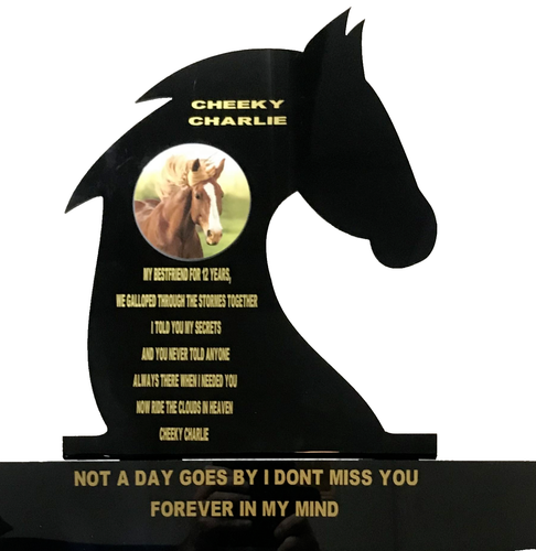 Pet Memorials & Tributes Personalised , Horses Dogs Cats Any Pet. book silohuett - 第 2/5 張圖片