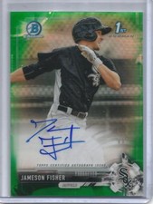 Jameson Fisher 2017 Bowman Chrome Green Refractor Autograph #23/99