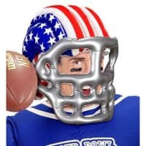 Adult Inflatable Stars Stripes American Football Helmet