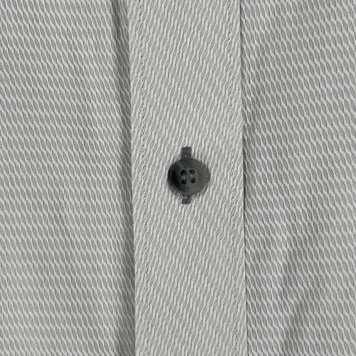 Jhane Barnes Men's L 16 34/35 Slim Fit Cream Flip Cuff Button Down Shirt - Picture 4 of 9