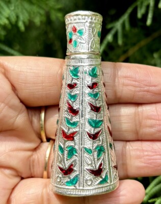 999 Silver Handmade Kajal Sindoor Kumkum Chandan Dani Dibbi Box 6 cm, 25 gm
