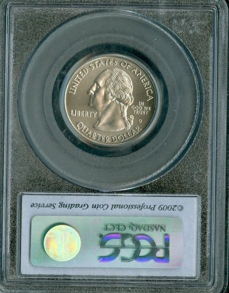 2009 D DISTRICT COLUMBIA FLAG QUARTER PCGS MS68 S.F. 2ND FINEST MAC SPOTLESS * - Image 2 of 2