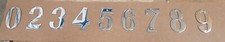 Image of Door Number Polished Chrome Numeral (3 1/2" 95mm) Great Quality