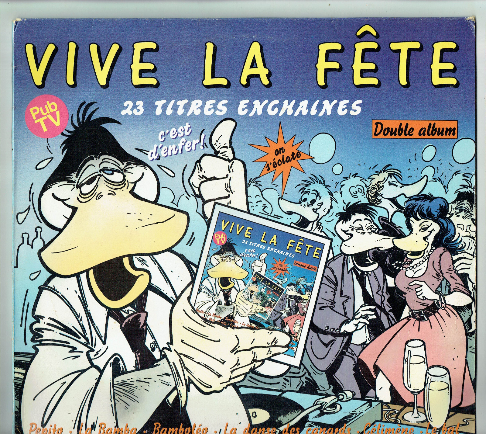 2 x 33 RPM Vive La Fête LP 12"" 23 Titles Chained La Bamba Bal Masque Duck Dance