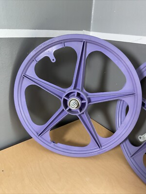Vintage Mag Wheels Sate Lite Mags Purple Old School BMX 20” 1980s