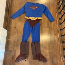 Rubies Superman Boys Muscle Costume Size M 6-8 Yrs Good condition