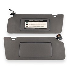 1993-1998 Jeep Grand Cherokee Driver Passenger Side Sun Visor Pair Set Dark Gray