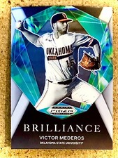 2022 Panini Prizm Draft Picks Baseball Base Brilliance Victor Mederos BR-VM