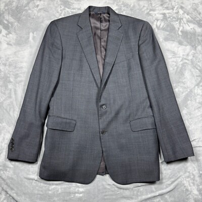 Brooks Brothers 1818 Regent SZ 42 100% Wool Royal Gray Blue Plaid