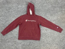 Champion Hoodie Girls XL Sweatshirt Burgundy Pullover Teenage N118
