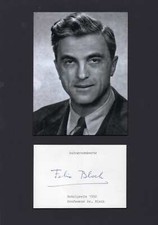 PHYSICIST Felix Bloch autograph, signed card mounted