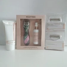 Exclusive! BeautyBio GloPRO Skin Tool for Face & Body Set Palm- New with Box -