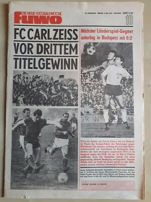 FUWO 18 05.05. 1970 Oberliga DDR FCC FCV BFC FCK BSG FCH SGD FCM RWE LOK HFC FCU