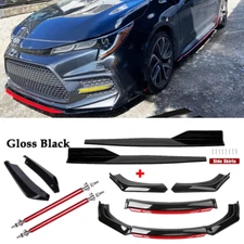 Front Bumper Lip Spoiler Splitter Rear Lip Side Skirt For Toyota Corolla XSE