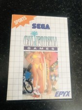 ?California Games Mastersystem Rare Re - release 1990 USA Blue Version Complete