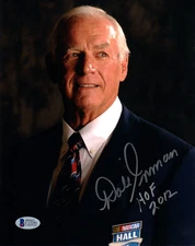 DALE INMAN SIGNED AUTOGRAPHED 8x10 PHOTO + HOF 2012 NASCAR LEGEND BECKETT BAS