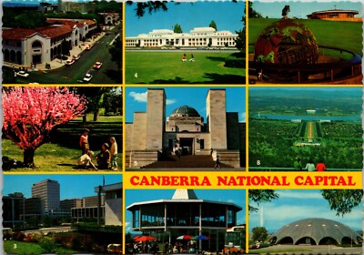 6X4 Postcard Canberra AUSTRALIA - 9 photo card - Canberra National Capital