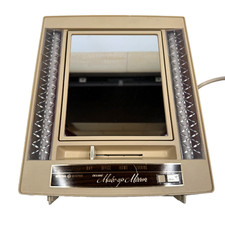 Vintage General Electric Deluxe Makeup Mirror 1970's Double Sided Working