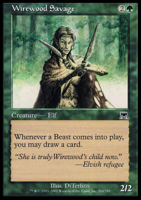 Magic the Gathering MTG Wirewood Savage (304) Onslaught   LP