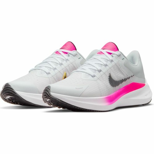 Scarpe running donna WMNS Nike Winflo 8 CW3421-100 Bianco-Fucsia-Nero mesh  | eBay