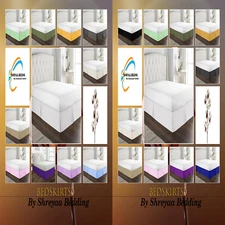 1000TC Noble Egyptian Cotton Bed Skirts California King Size 1 PC Multi Colors