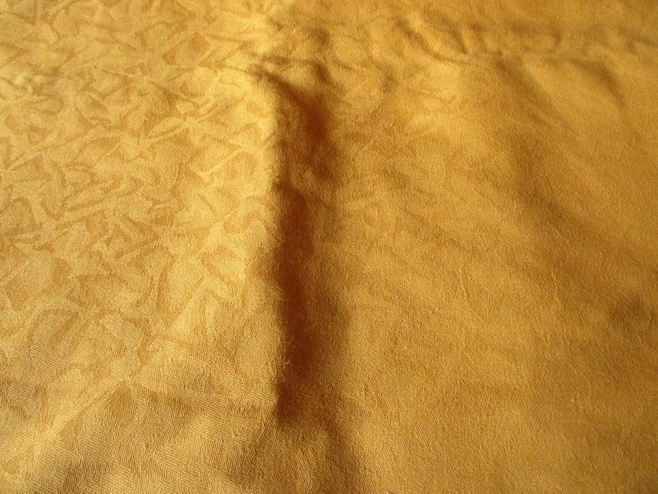 Pièce de tissu ancien ameublement orange 1960/70 vintage  - Photo 4/4