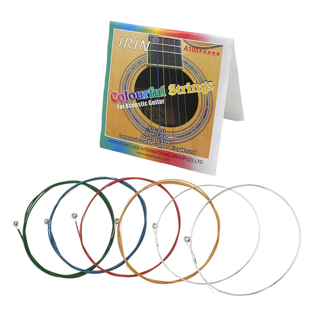 IRIN 0.012 0.053Inch Acoustic Guitar Strings Set Stainless Steel