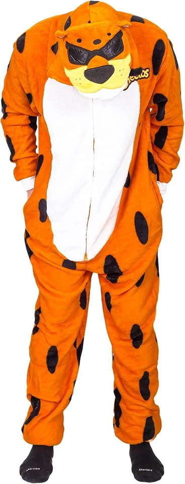 Unisex Guepardo Vellón Unión Traje Pijama Acogedor Animal Halloween Disfraz Juegos con disfraces Foto 4 de 4