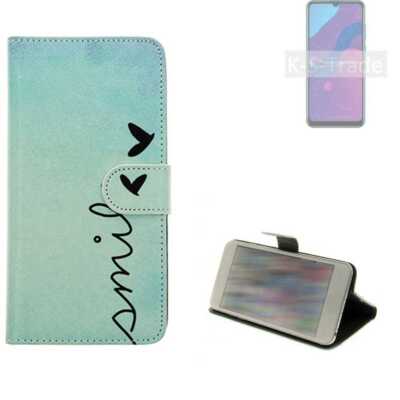 360° Schutz Hülle für Huawei Honor 9A Wallet Case Design smile
