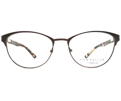 Ann Taylor Eyeglasses Frames AT603 C02 Brown Tortoise Gold Glitter 51-17-135