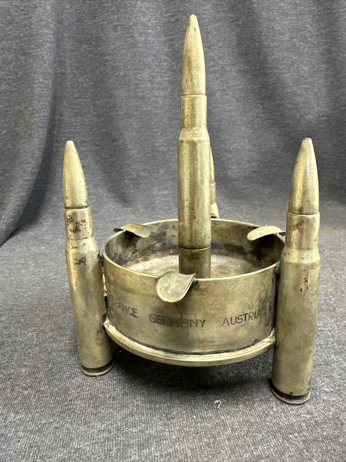 WWII US Trench Art -John F Compton - France Germany Austria - Blood Fire