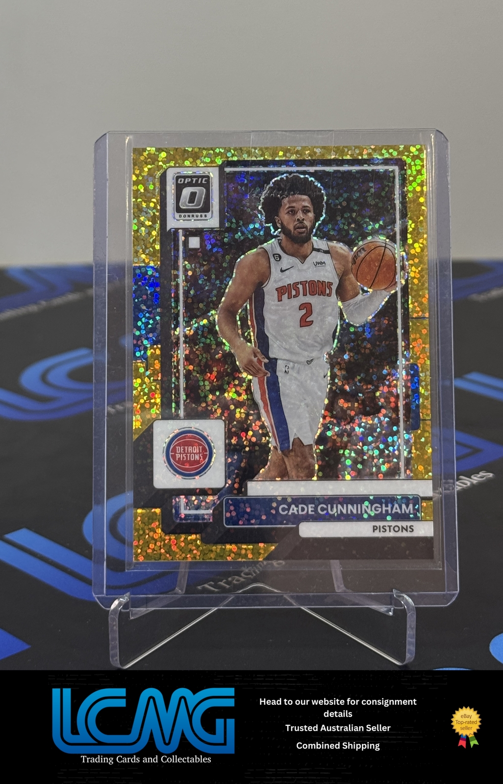 2022-23 Donruss Optic #92 Cade Cunningham Gold Sparkle #/24