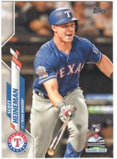 2020 Topps Series 2 #437 Scott Heineman RC - Rangers