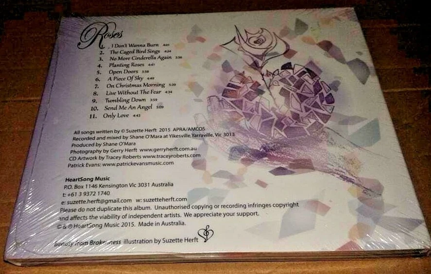 Suzette Herft Roses CD Album Shane O'Mara Music New Sealed Ireland Irish Music - Image 3 of 4