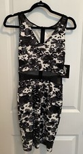 Black And White Floral Dress Size Extra Small