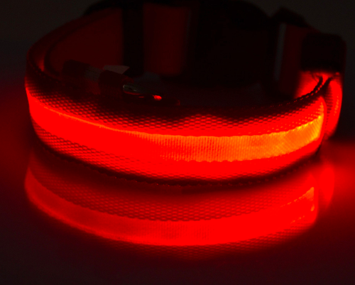LED Glow Collar Dog Puppy Pet Flashing Light Safety Glow In The Dark FAST POST - Picture 73 of 81