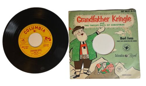 Burl Ives Grandfather Kringle/The Twelve Days Of Christmas COLUMBIA 7" MJV-4-124