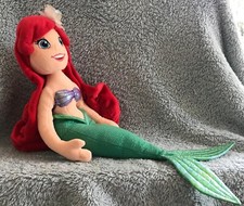 DISNEY STORE ARIEL PLUSH DOLL THE LITTLE MERMAID DOLL Stuffed 18” STAMPED