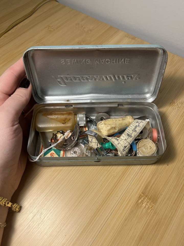 Vintage Accessories Sewing Machine Box With Original Tools eBay