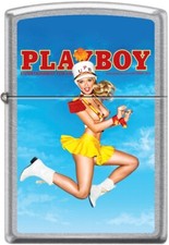 Zippo Playboy October 2013 Cover Street Chrome Windproof Lighter NEW RARE