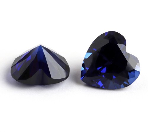 Piedras preciosas sueltas AAA corte fino corazón zafiro sintético para hacer todo tipo de joyas - Imagen 19 de 24