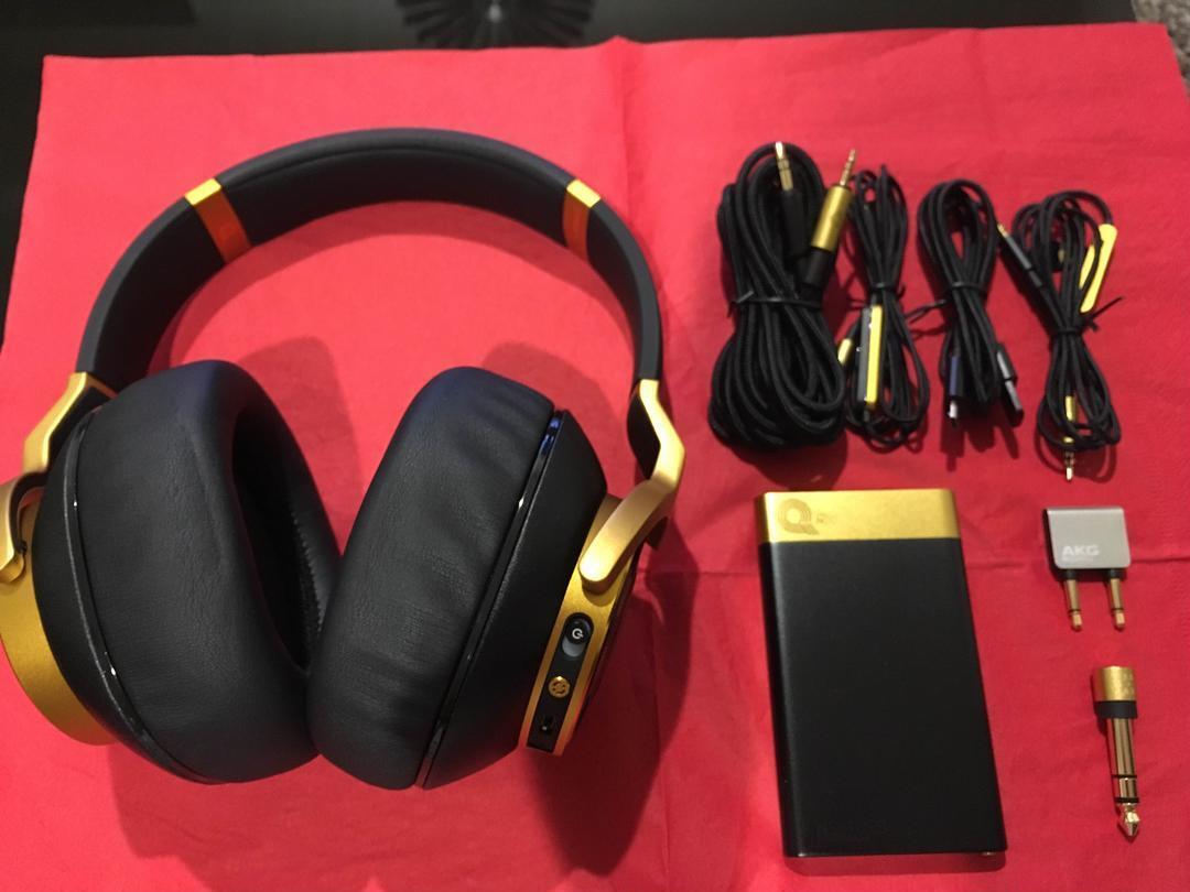 AKG N90Q LE Black x Gold Noise Canceling Over ear Headphones | eBay