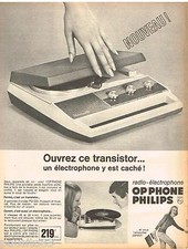 ADVERTISING 105 1967 PHIIPS Radio Electrophone OR'PHONE