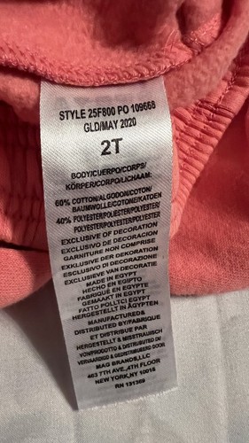 Fila Girls Pink Fleece Joggers - Picture 7 of 8