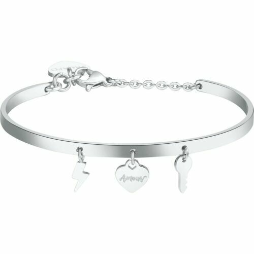 Bracciale Donna S'Agapò Con Ciondolo Quadrifoglio - Acciaio 316L, Collezione Happy - Foto 11