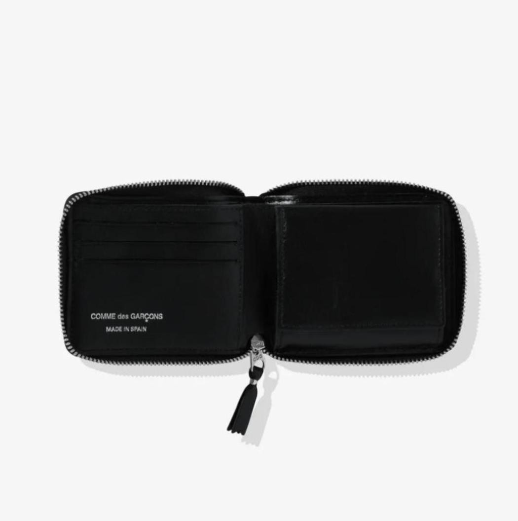 COMME des GARÇONS black coincase COMME des GARCONS Coin Case Pouch Black Big Logo 5.7 inch