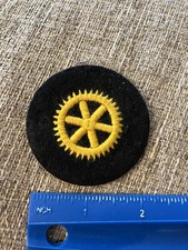 WWII GERMAN NAVY Engine Mechanic Rating PATCH Kreigsmarine Gold Yellow