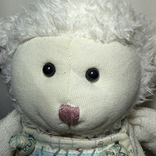 Eden Lamb Sheep Soft Plush Toy Comforter Vintage Dungarees 15’’ - Picture 2 of 18