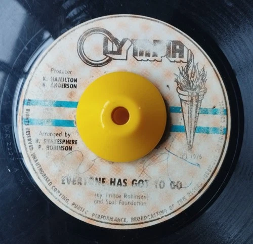 Prince Robinson – Everyone Has Got To Go Roots  Reggae Jamaica 45  Hear